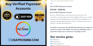 Buy Verified Payoneer Account